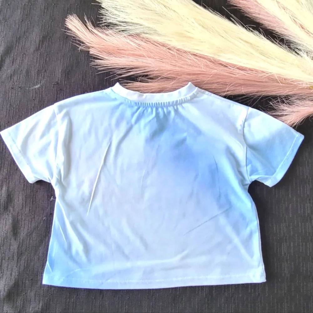 Jessica Simpson‎ Girls T-Shirt Style Cb741j54 Color Blue Ombre Size 5